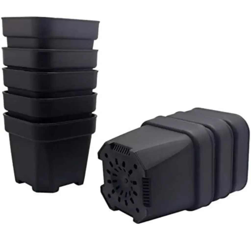Black Plastic Pots