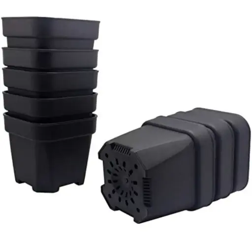 Black Plastic Pots